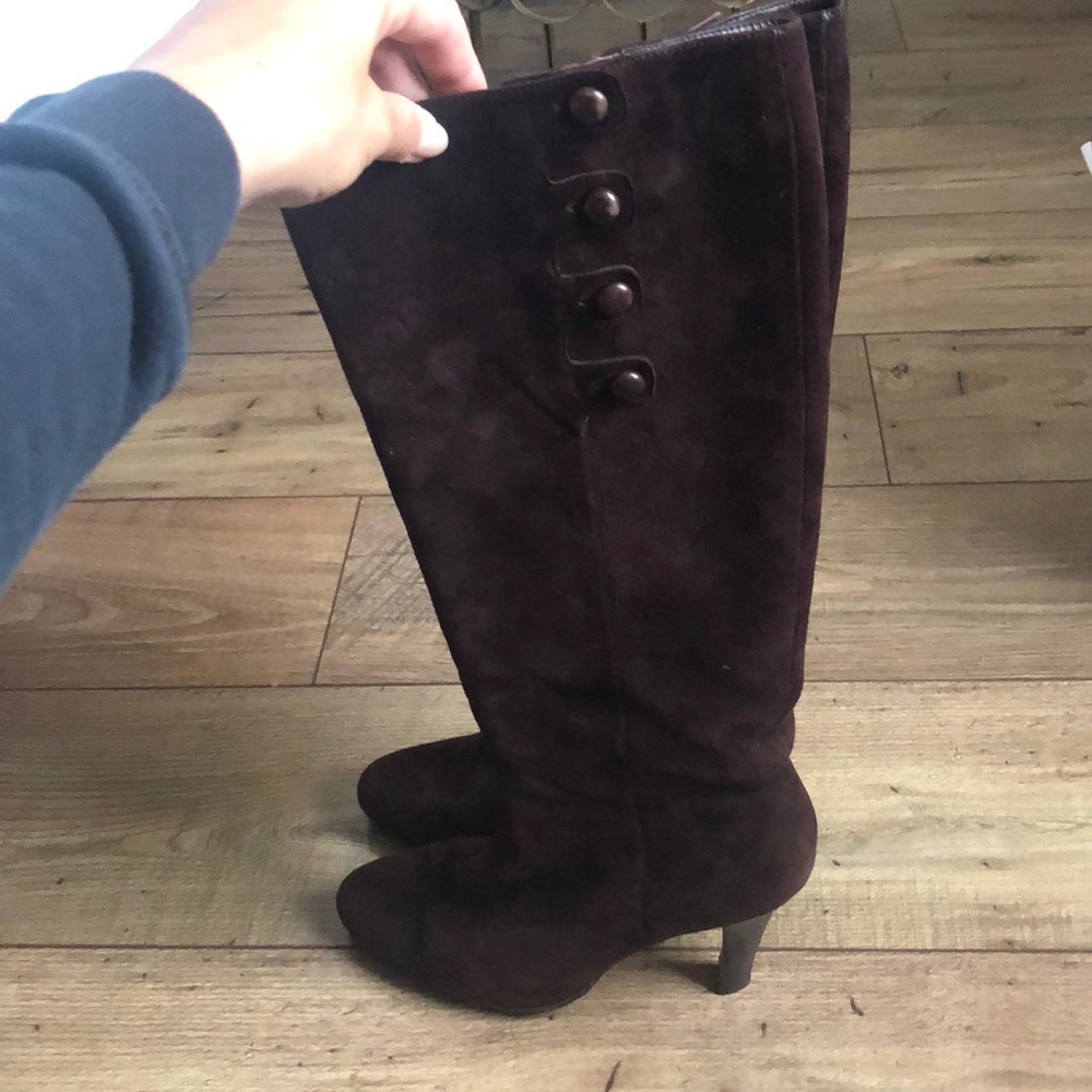 Cole Haan Brown Suede Boots with Nike Air